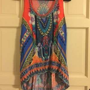 Super cute pattern racer back