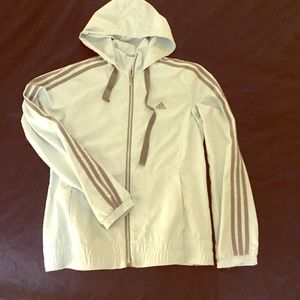Adidas Hooded Powder Blue Jacket