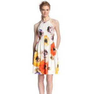 Vince Camuto floral fit and flare dress size 14