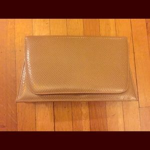 Vintage Textured Taupe clutch/cross body