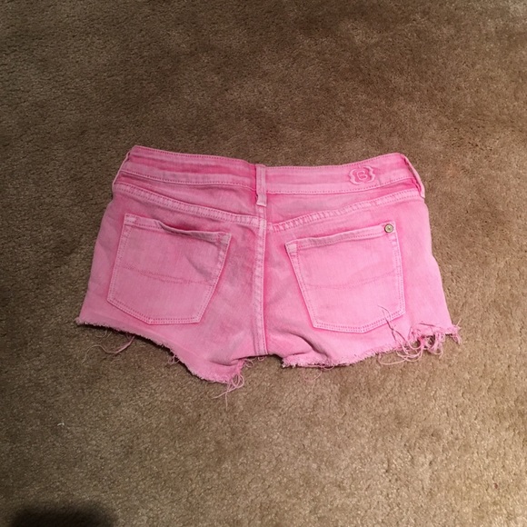 Pink Denim Shorts - Picture 2 of 3