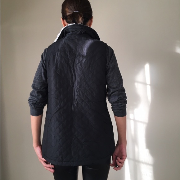 💣SALE Black quilted shearling vest - Picture 4 of 4