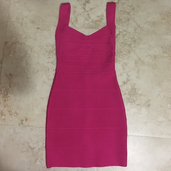 pink bandage dress