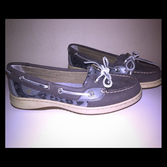 NEW Sperry's Angelfish Brand New Gray/Leopard