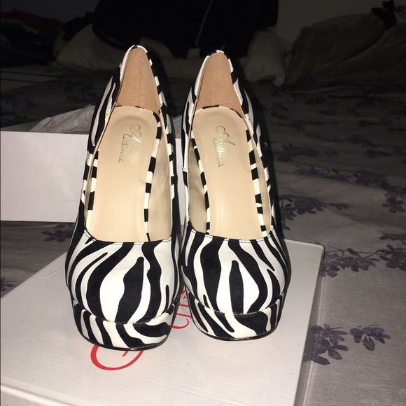 Zebra Print High Heels