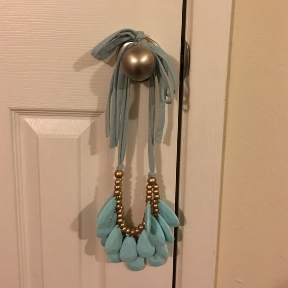 Turquoise Tie Necklace