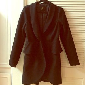 Jack Peacoat w/Peplum Detail