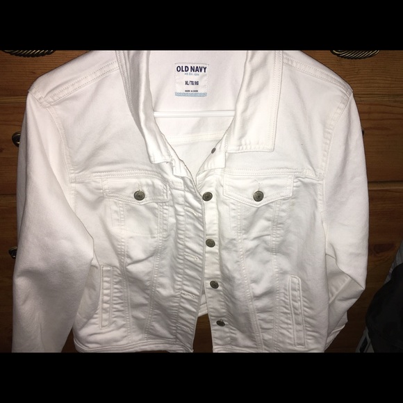 White jean jacket