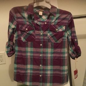 Cute plaid button down shirt