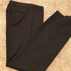 Express chocolate pinstriped dress pants sz2