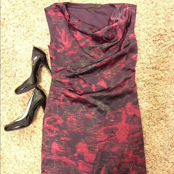 The Limited silky abstract print dress