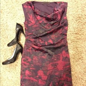 The Limited silky abstract print dress