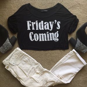 Zara White Ripped Boyfriend Denim