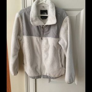 North Face Girls White Jacket Size Small