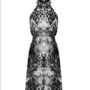 Keyhole Animal Print dress