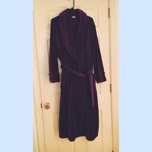 Purple bathrobe