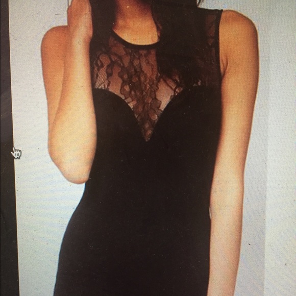 Sexy Mini Bodycon party dress with lace detail - Picture 4 of 4