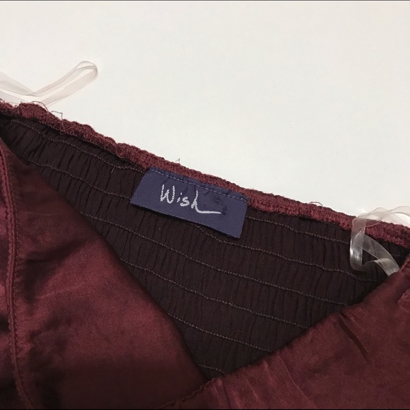 Strapless Maroon Dress - Picture 3 of 4