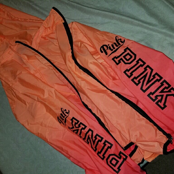 PINK rain jacket!