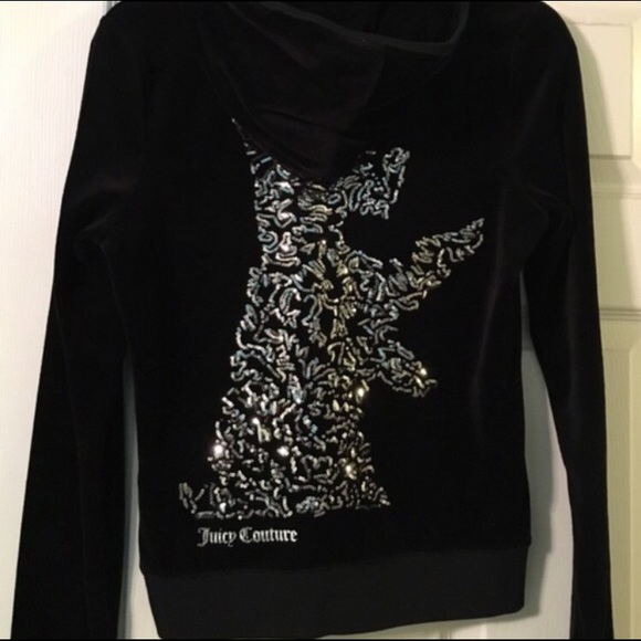 Sequin Juicy Couture Dog zip up jacket Size L