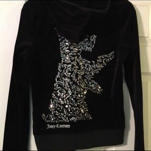 Sequin Juicy Couture Dog zip up jacket Size L