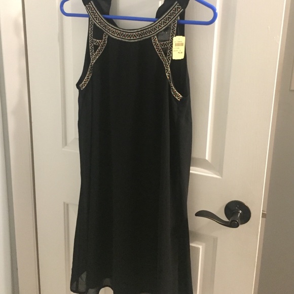 Black dress from dry goods