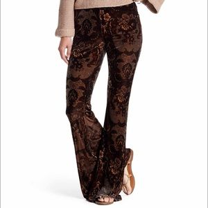 Free People Velvet Flare Pants with Tag! NEW!