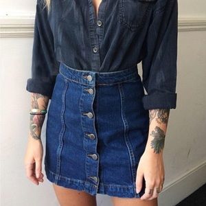 Topshop Denim Skirt!