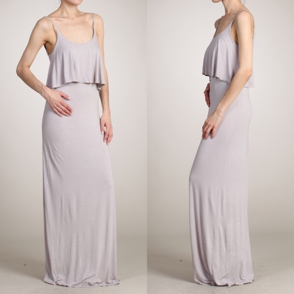 ! CLEARANCE ! Stone Jersey Maxi - Picture 2 of 4