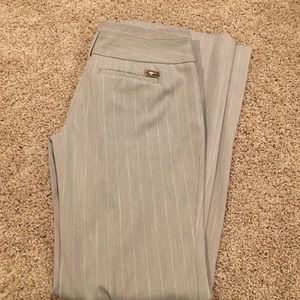 Express tan pinstripe editors sz 2