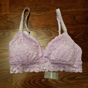 Purple Wash Aerie Softest Lace Perky Bralette
