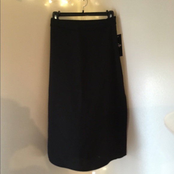 american apparel crepe 2slit midi skirt