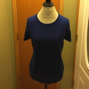 C by Bloomingdale's Cashmere blue sweater