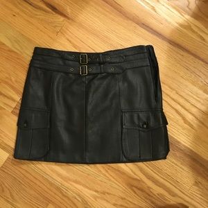 Robert Rodriguez leather mini skirt