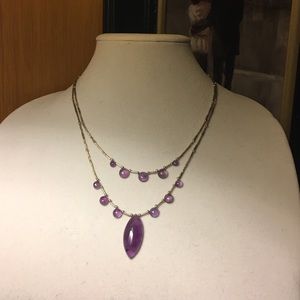 dainty amethyst necklace