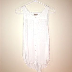 Lucky brand white eyelet tank