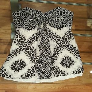 White House Black Market strapless top