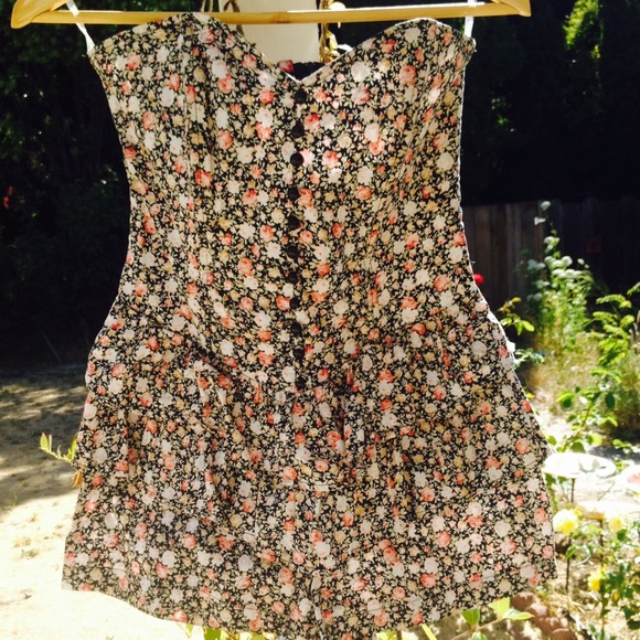 Floral, Retro-Style Romper