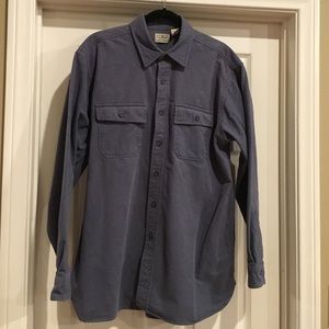 LL Bean button down heavy thick cotton shirt.