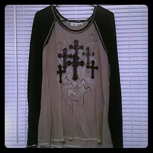Long Sleeved Cross Shirt