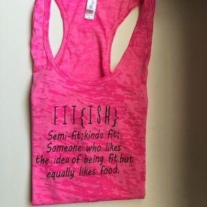 Fitish tank top hot pink