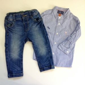 6M - Mayoral shirt & Jeans Set