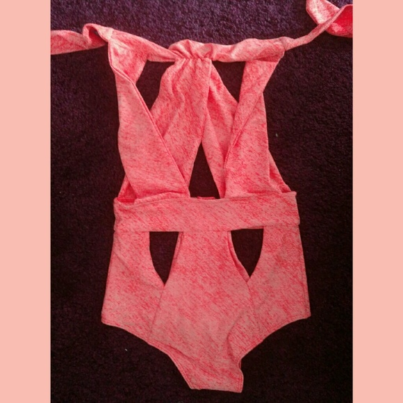 Lolli Hafa Halter High Waist Cut Out Bodysuit - Picture 3 of 4