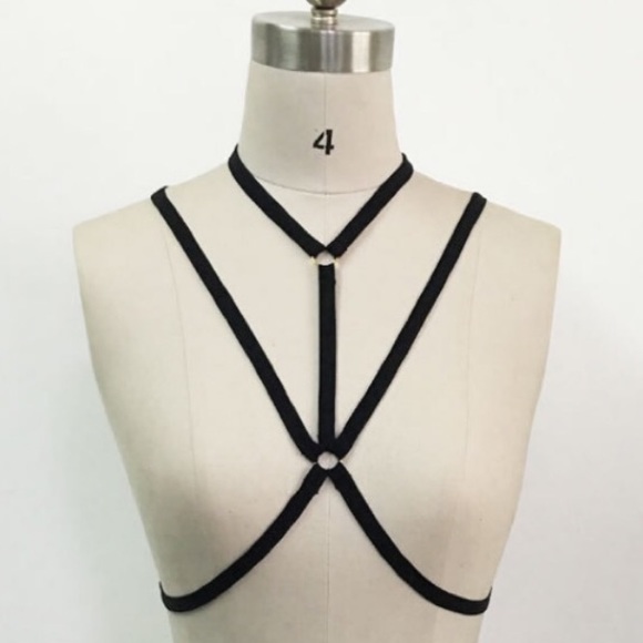 FRESH RESTOCK! Sexy body harness in black - Picture 2 of 4