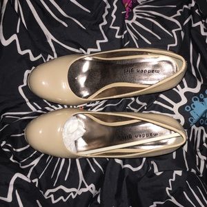 Never before worn Madden Girl nude heels.