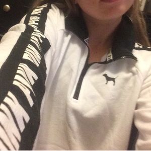 VS PINK quarter zip sweater