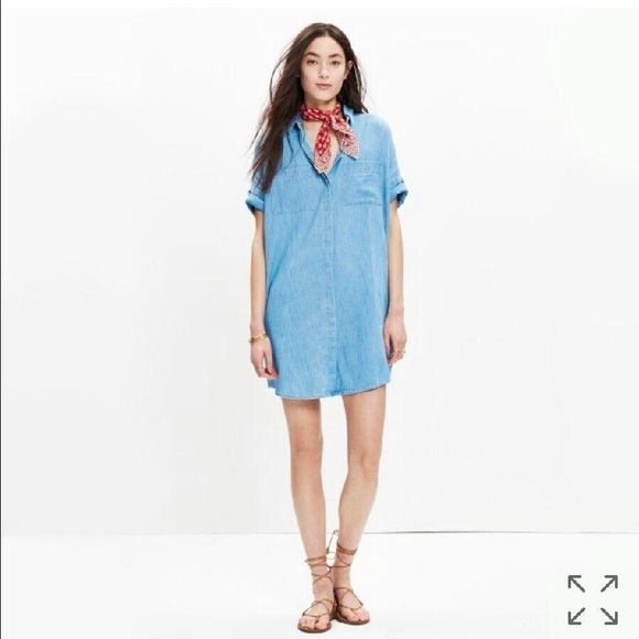 NWT Madewell Denim Courier Shirtdress