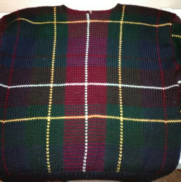 Rare vintage Polo Ralph Lauren checkered wool swea