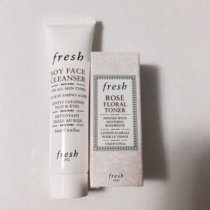 Fresh Soy Face Cleanser and Rose Floral Toner