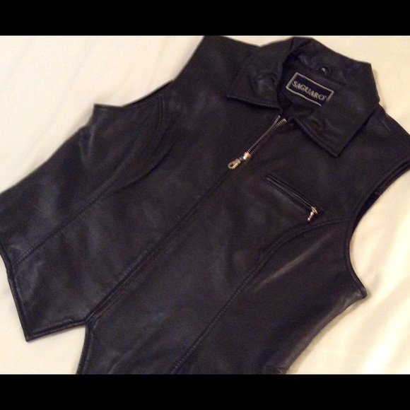 Genuine Leather Vest by "Saguaro" Size XL